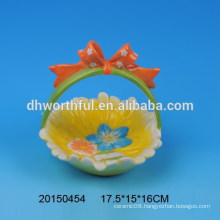 Easter present ceramic egg holder baskets